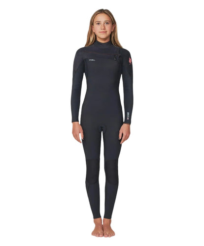 O'Neill Girl's Hyperfreak Fire 3/2mm Steamer Chest Zip Wetsuit - Lets Go Surfing