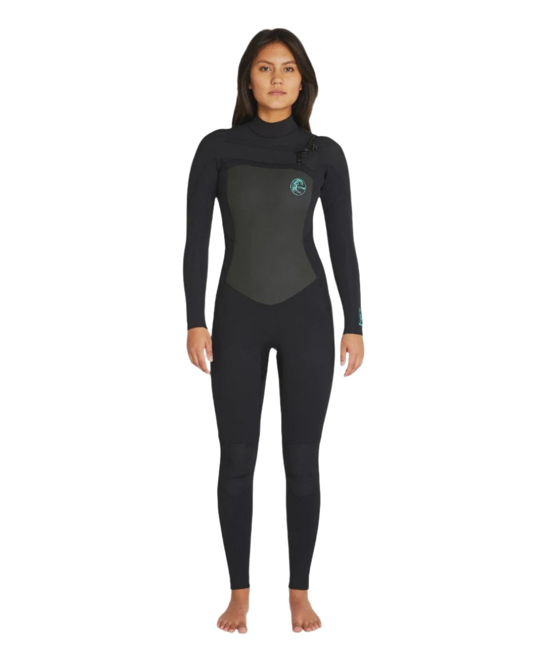 O'Neill Women's Focus 4/3mm Steamer Chest Zip Sealed Wetsuit - Lets Go Surfing