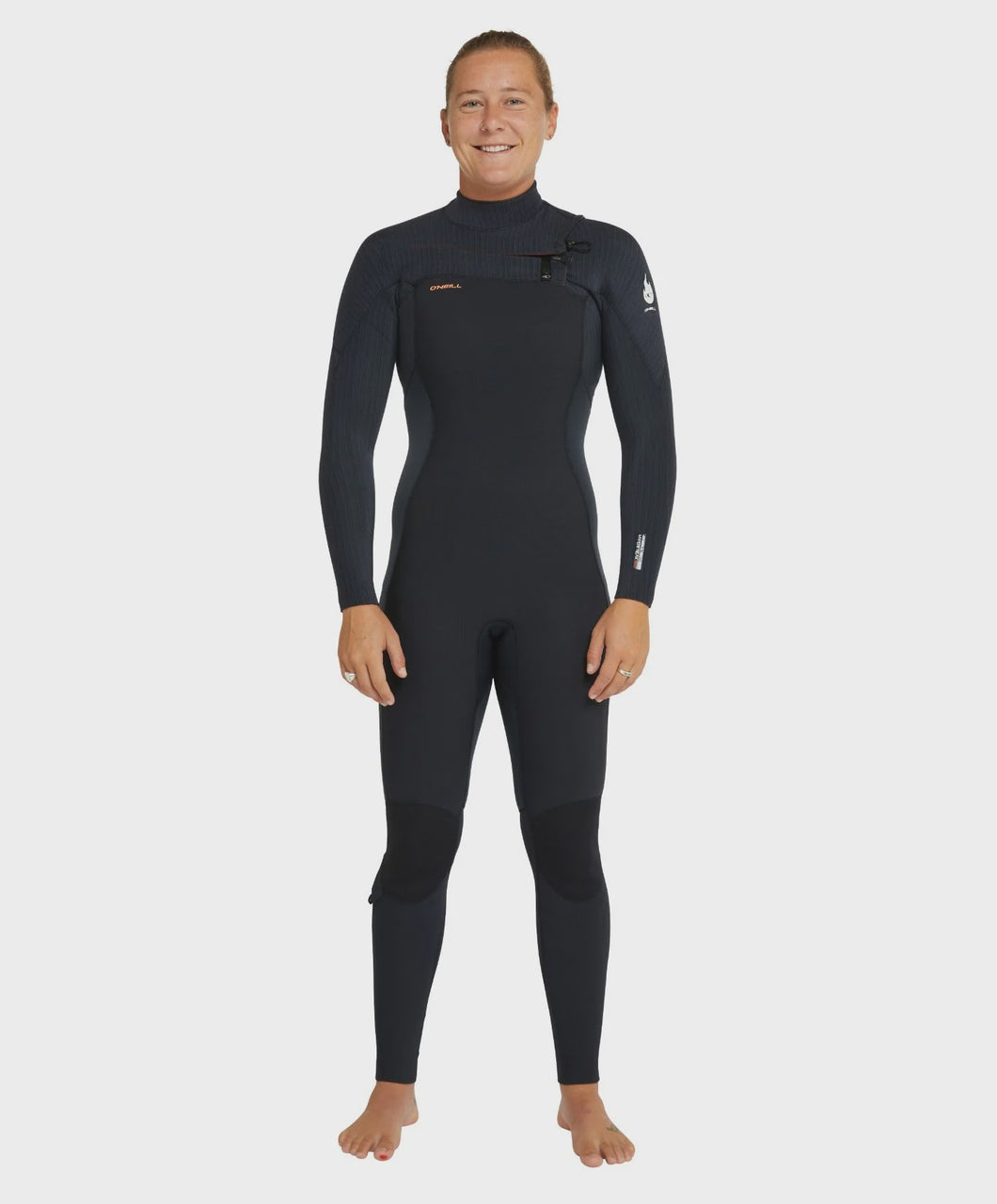 O'Neill Women's HyperFire 4/3mm Steamer Chest Zip Wetsuit